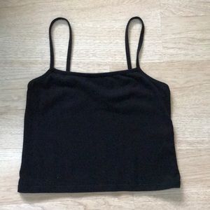 Simple black brandy Melville crop top